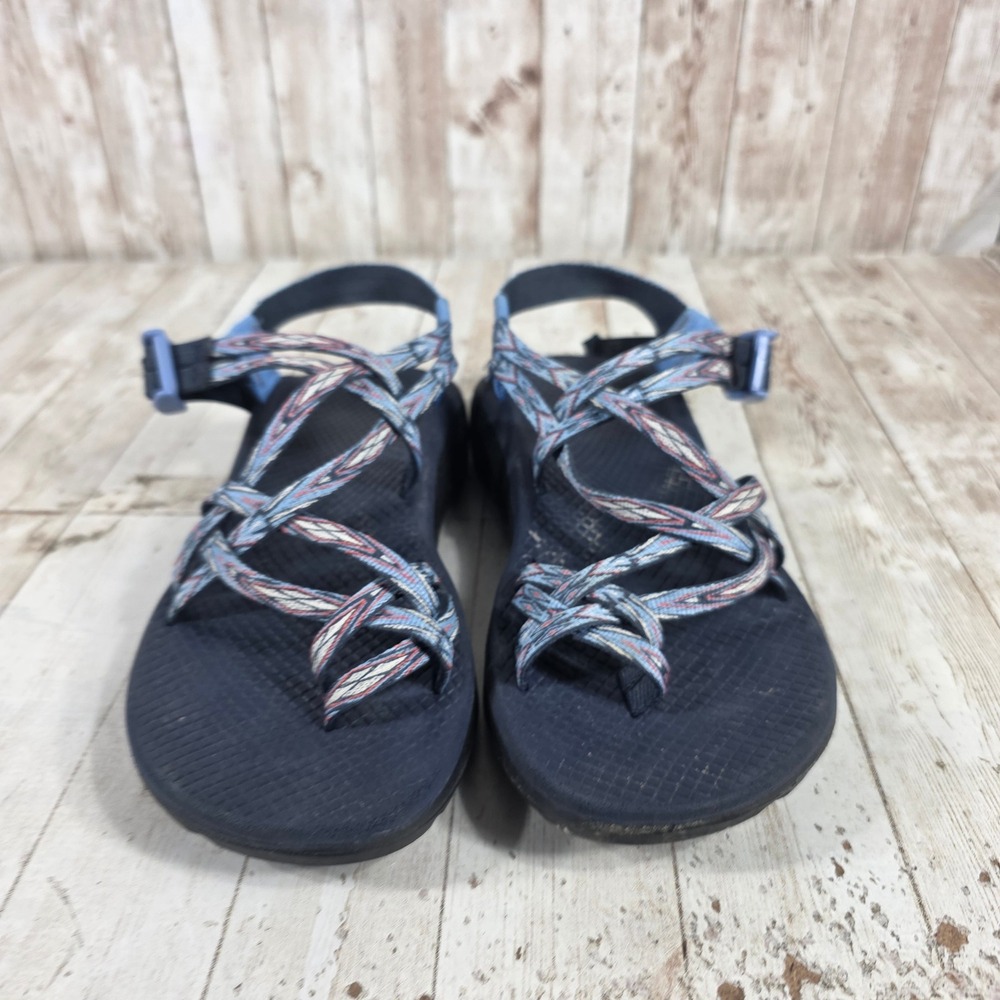 Chaco Women's Multicolor Strappy Sandals - Blue/Black - Picture 3 of 6